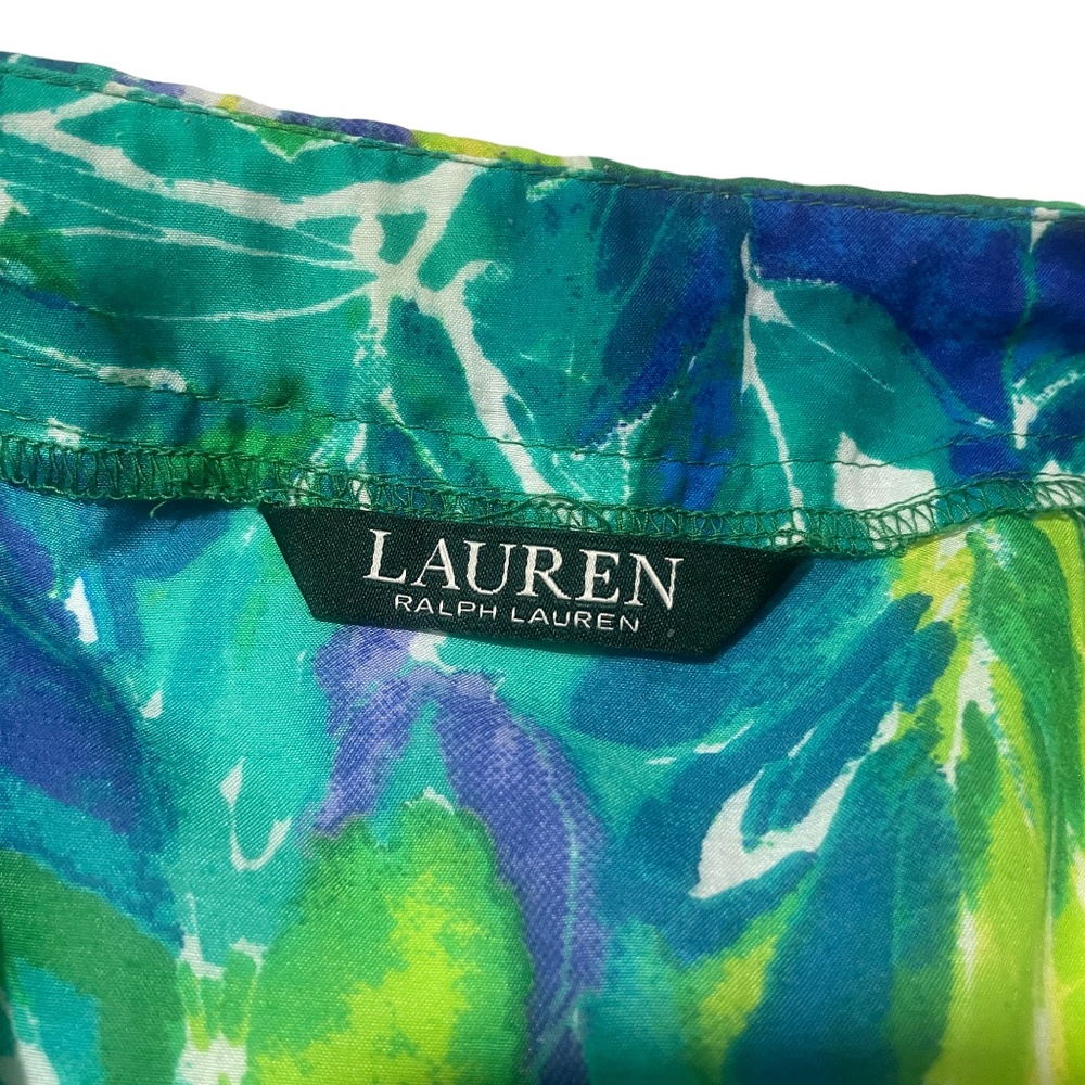 Ralph Lauren One Size Semi Sheer Sleeveless Floral Dress Cover Up - Picture 2 of 6